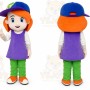 Cool Debby Maiden Mascot Costumes Girl Maid Cartoon