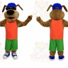 Cool Dog Lucky Dollar Mascot Costume