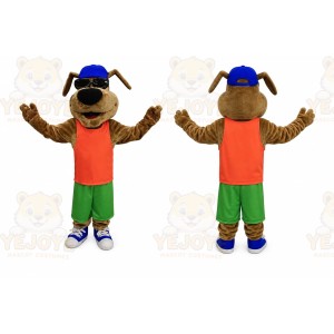 Cool Dog Lucky Dollar Mascot Costume