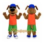 Cool Dog Lucky Dollar Mascot Costume