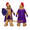 Copper Knight Mascot Costume Spartan Trojan Costume