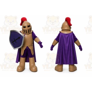 Copper Knight Mascot Costume Spartan Trojan Costume