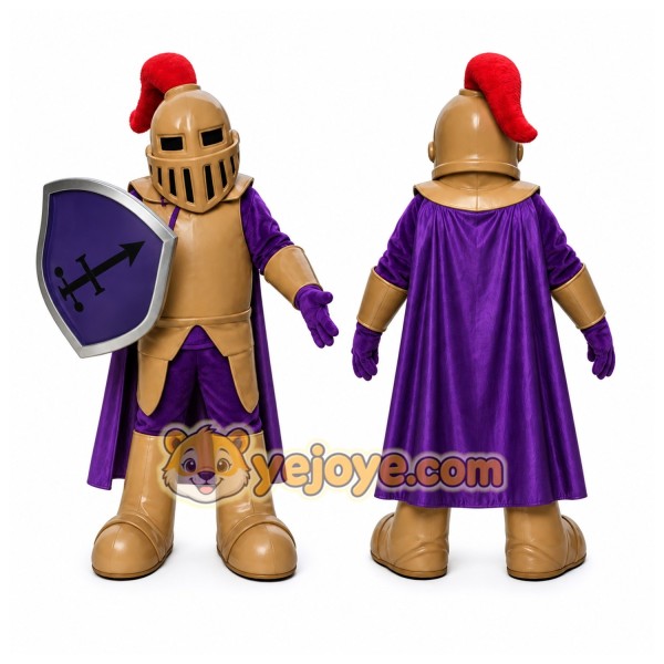 Copper Knight Mascot Costume Spartan Trojan Costume