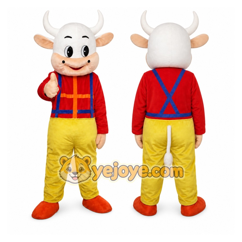 Cow Boy Mascot Costume Cow Boy Mascot Costume
