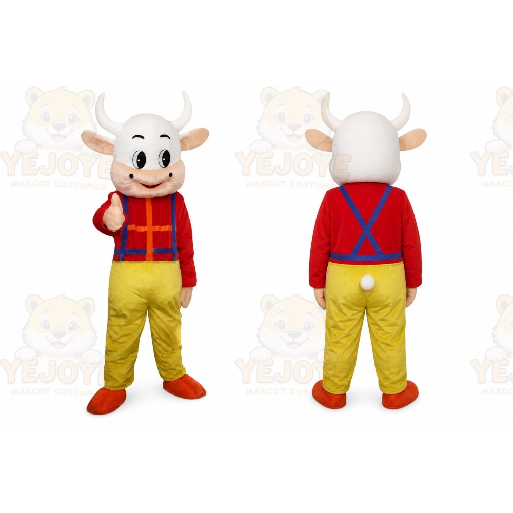 Cow Boy Mascot Costume