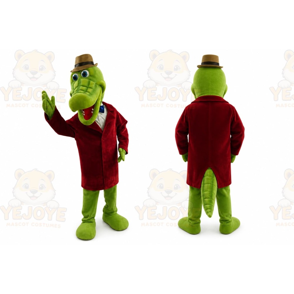 Crocodile Mascot Costume Cartoon Character