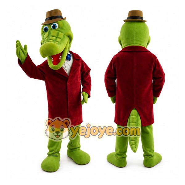 Crocodile Mascot Costume Cartoon Character