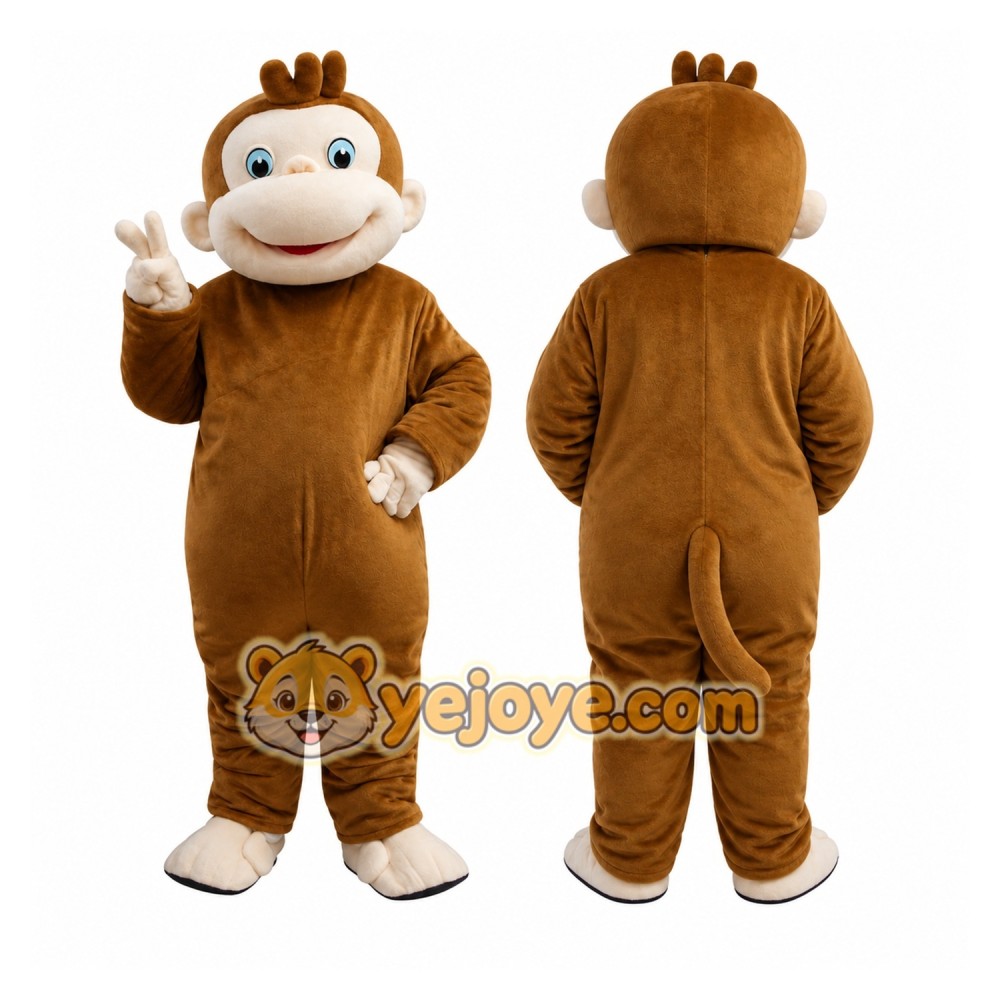 Curious George Monkey Mascot Costumes Cartoon Curious George Monkey Mascot Costumes Cartoon