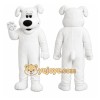 Custom Big White Dog Adult Mascot Costume Custom Big White Dog Adult Mascot Costume