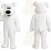 Custom Big White Dog Adult Mascot Costume