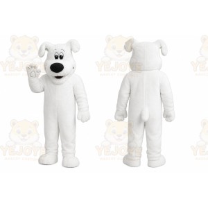 Custom Big White Dog Adult Mascot Costume