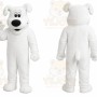Custom Big White Dog Adult Mascot Costume