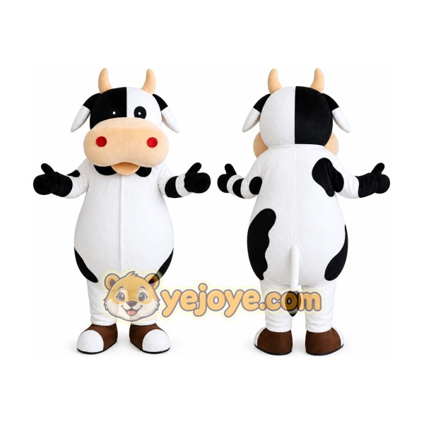 Dairy Cattle Milk Cow Mascot Costume