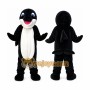 Dark Blue Dolphin Cartoon Mascot Costume