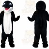 Dark Blue Dolphin Mascot Costume