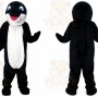 Dark Blue Dolphin Mascot Costume