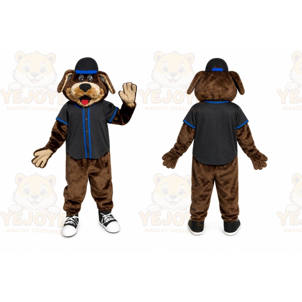 Dark Brown Dog Puppy Mascot Costume