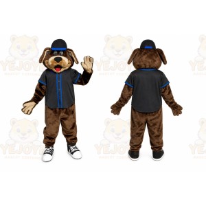 Dark Brown Dog Puppy Mascot Costume