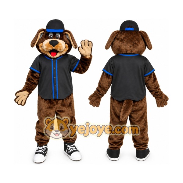 Dark Brown Dog Puppy Mascot Costume