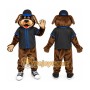 Dark Brown Dog Puppy Mascot Costume