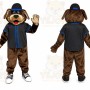 Dark Brown Dog Puppy Mascot Costume