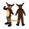 Dark Brown Elk Mascot Costume for Adult