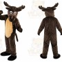 Dark Brown Elk Mascot Costume for Adult