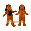 Dark Brown Hound Dog Mascot Costume