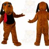 Dark Brown Hound Dog Mascot Costume