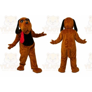 Dark Brown Hound Dog Mascot Costume