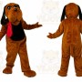 Dark Brown Hound Dog Mascot Costume