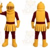 Dark Golden Knight Warrior Mascot Costume Spartan