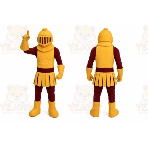 Dark Golden Knight Warrior Mascot Costume Spartan