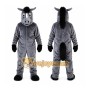 Dark Grey Horse Cartoon Mascot Costume