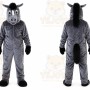 Dark Grey Horse Cartoon Mascot Costume
