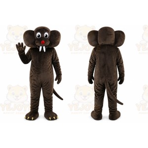 Deep Brown Gopher Mole Mascot Costume for Adult