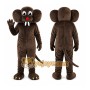 Deep Brown Gopher Mole Mascot Costume for Adult