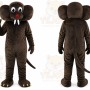 Deep Brown Gopher Mole Mascot Costume for Adult