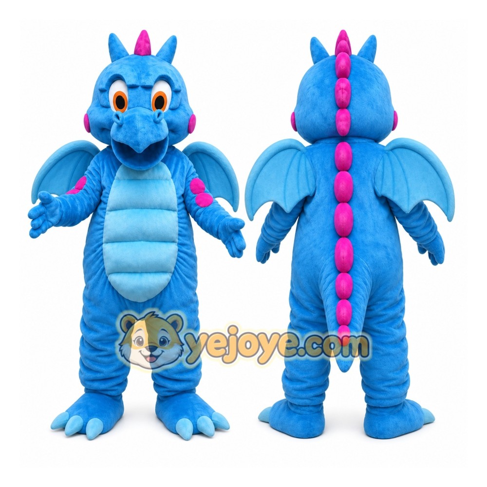 Deluxe Blue Dragon Mascot Costume Deluxe Blue Dragon Mascot Costume
