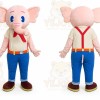 Deluxe Pink Elephant Mascot Costume