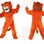 Deluxe Red Power Lion Mascot Costume