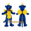 Blue Dragon with Yellow Wings Mascot Costume