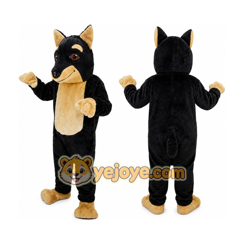 Doberman Dog Mascot Costume Doberman Dog Mascot Costume