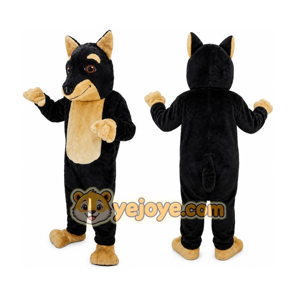Doberman Dog Mascot Costume