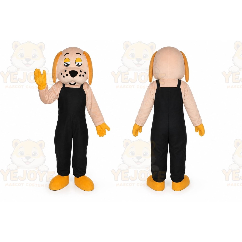 Dog Black Boy Adult Cartoon Mascot Costume