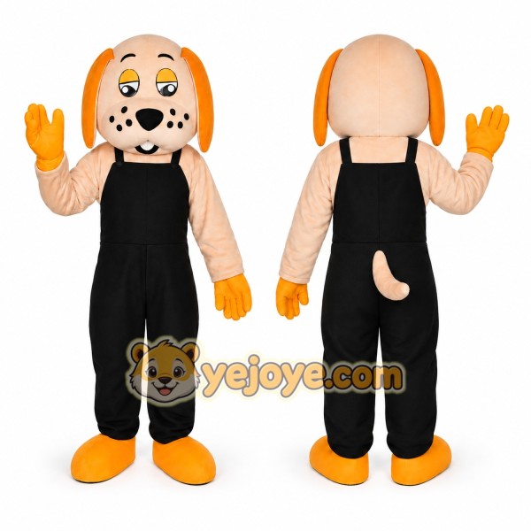 Dog Black Boy Adult Cartoon Mascot Costume