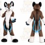 Dog Fox Wolf Girl Fursuit Costumes Animal Mascot for Adults