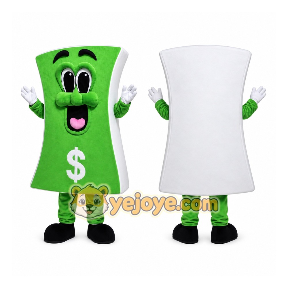 Dollar Bills Money Mascot Costume Us Dollars Dollar Bills Money Mascot Costume Us Dollars