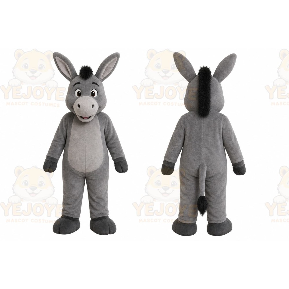 Donkey Cartoon Character Mascot Costume