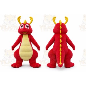 Dragon Mascot Costume Green Red Pink Blue Dinosaur Costumes